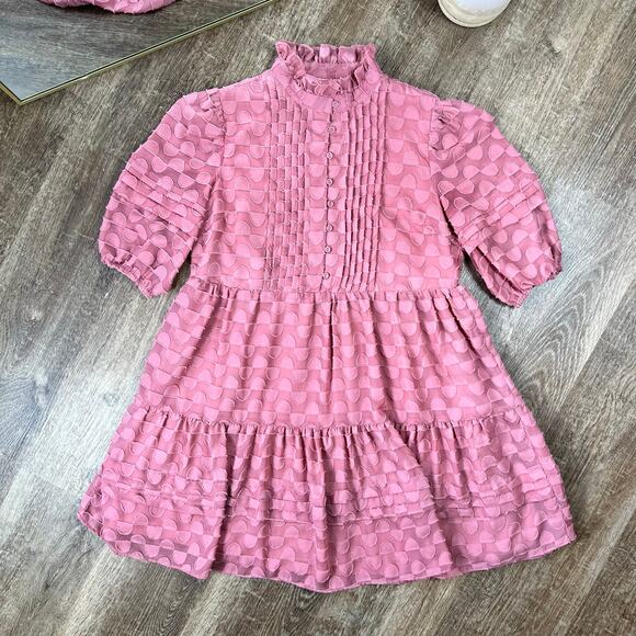 Walter Baker Elia Dress Coral Blus - Picture 1 of 5